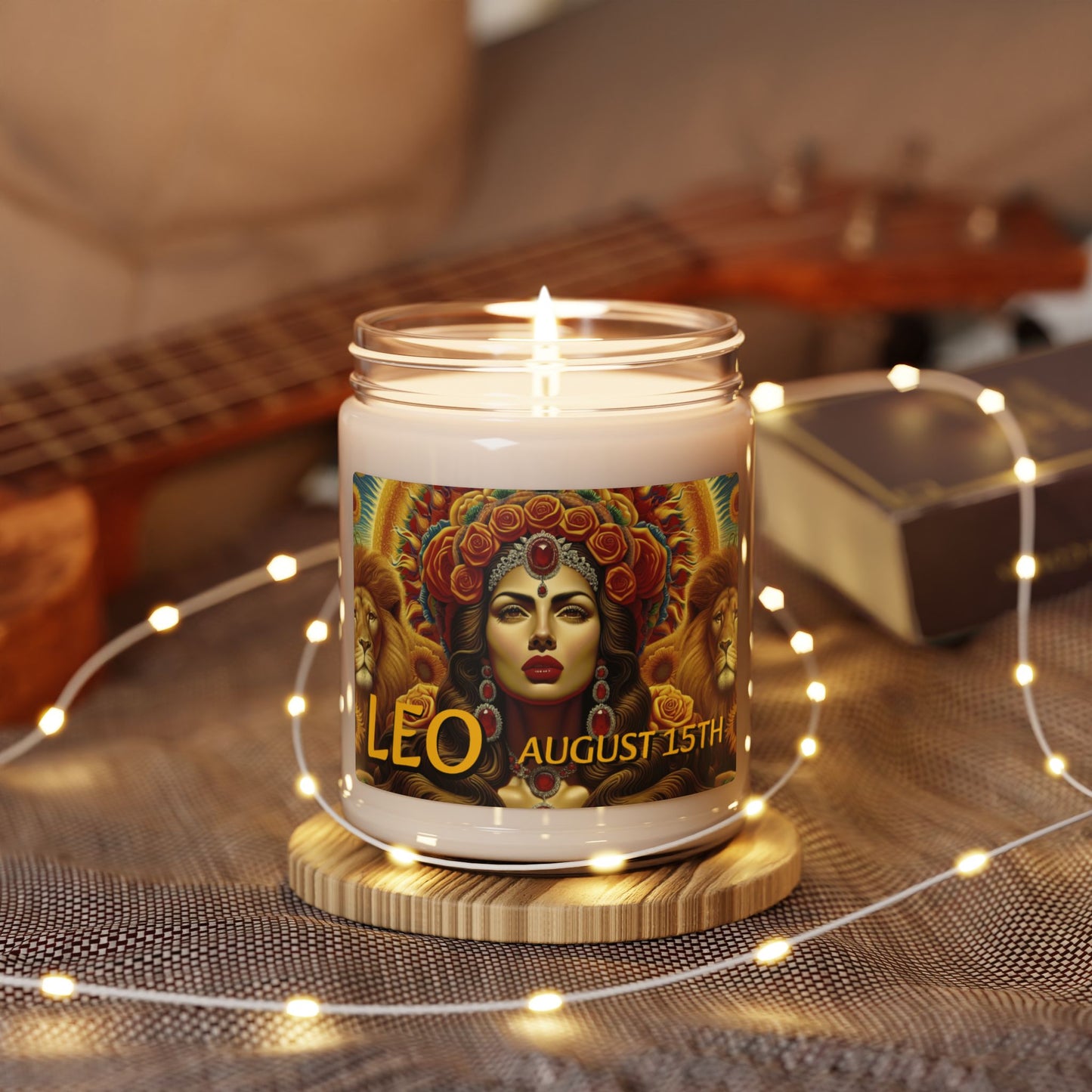 Leo Birthdate - Custom Scented Soy Candle, 9oz