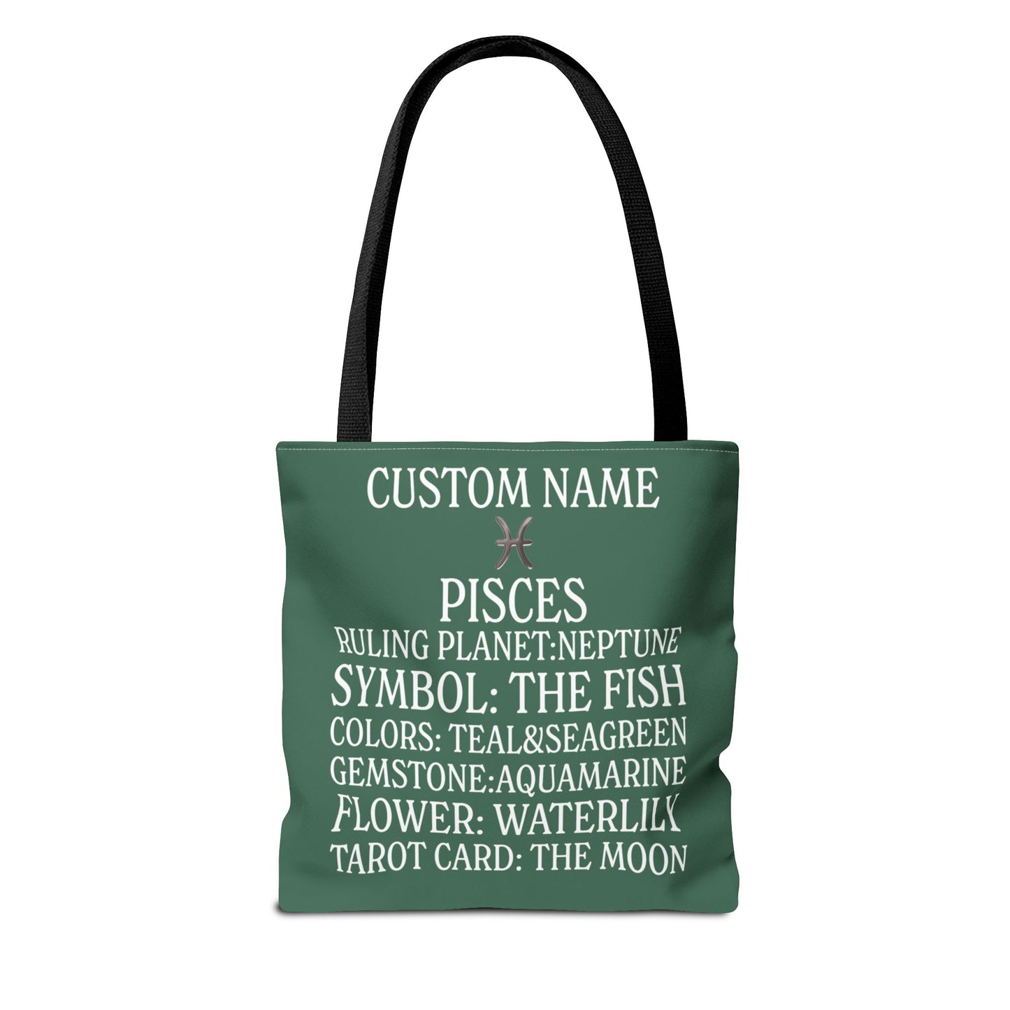 Custom Name Pisces Tote Bag