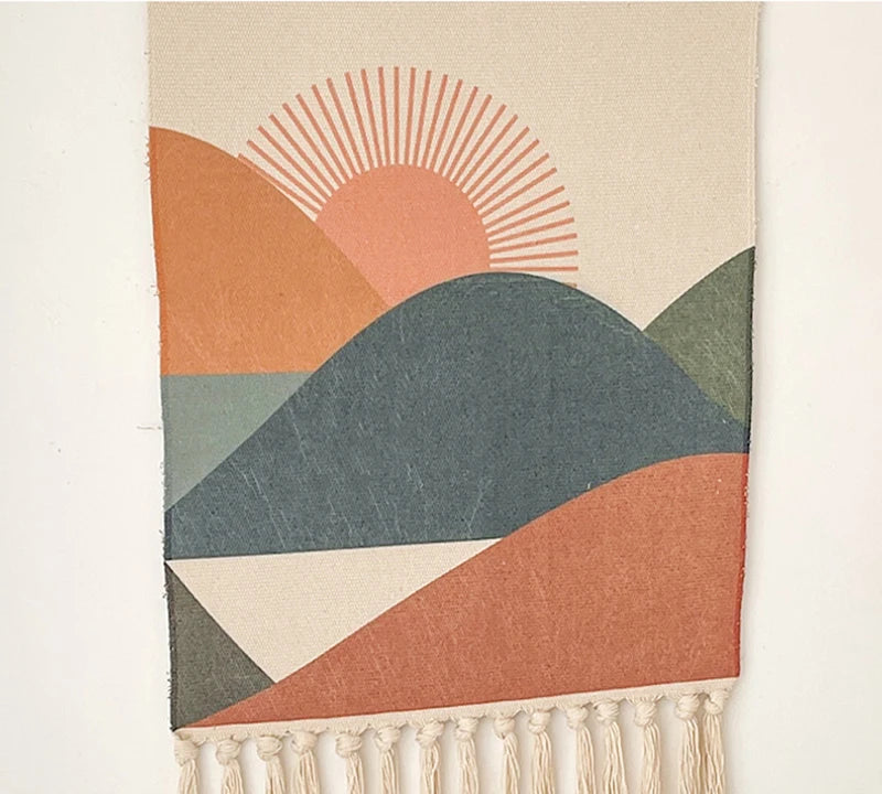 Nordic Macrame Tapestry Wall Hanging