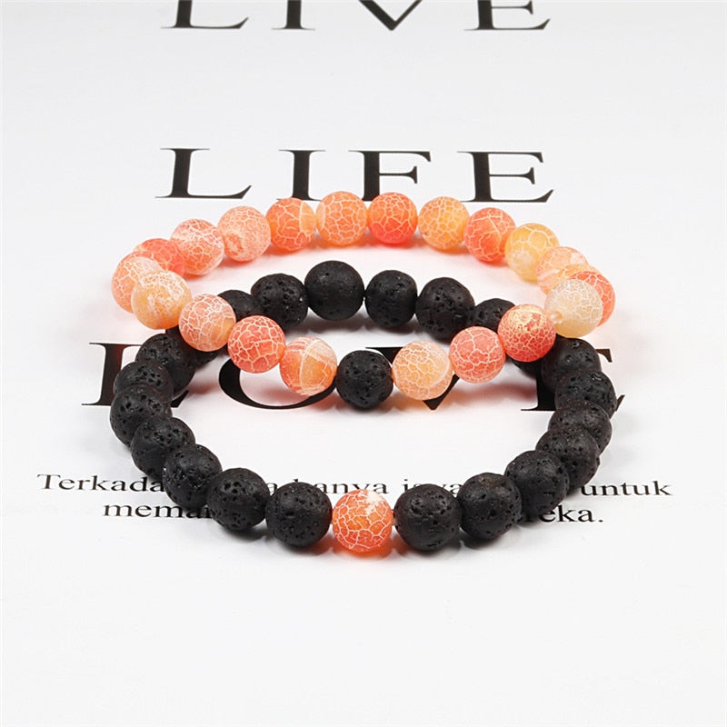 Natural Stone Beaded Bracelet Set