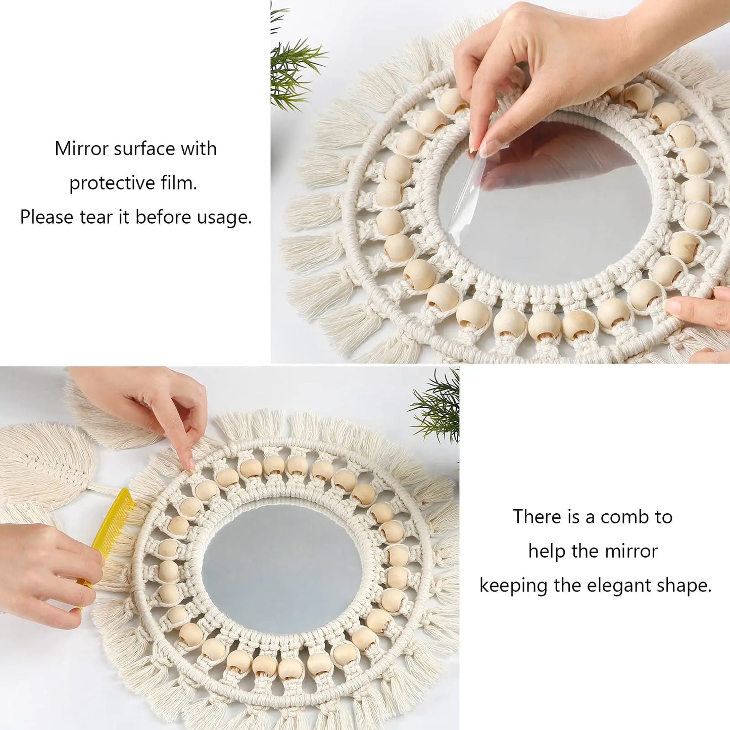 Macrame Wall Mirrors