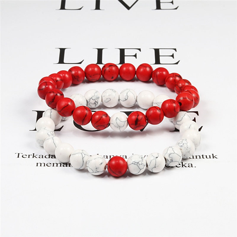 Natural Stone Beaded Bracelet Set