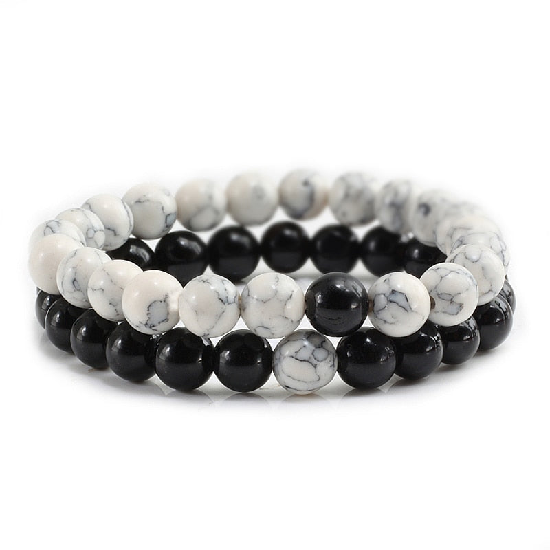Natural Stone Beaded Bracelet Set
