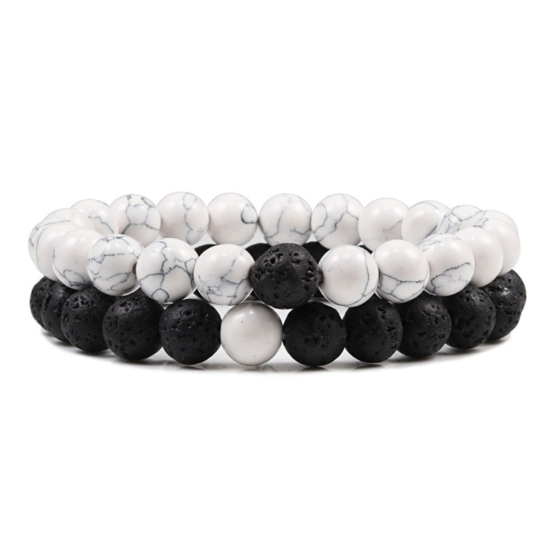 Natural Stone Beaded Bracelet Set