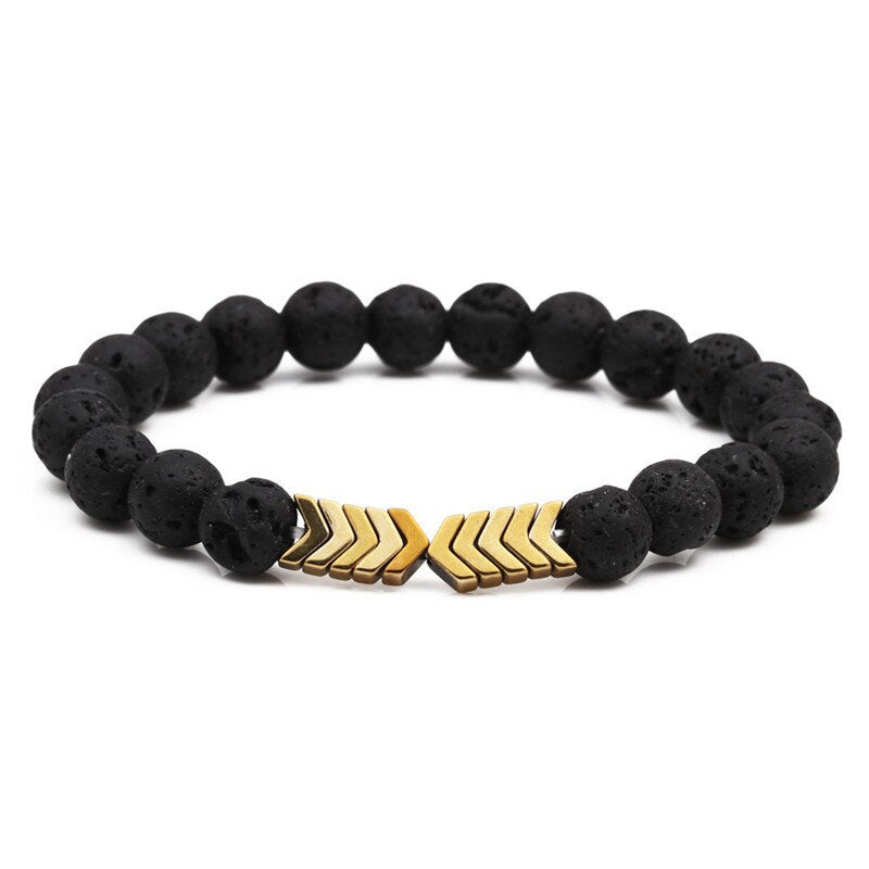 Sacred Arrow Lava Stone Diffuser Bracelet