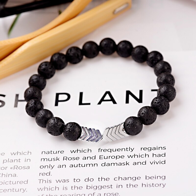 Sacred Arrow Lava Stone Diffuser Bracelet