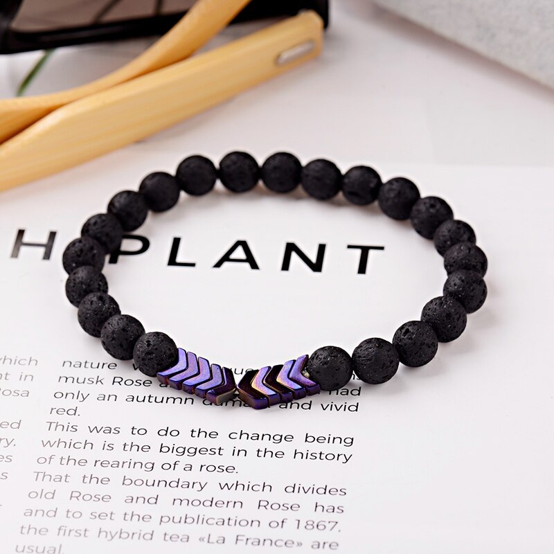 Sacred Arrow Lava Stone Diffuser Bracelet