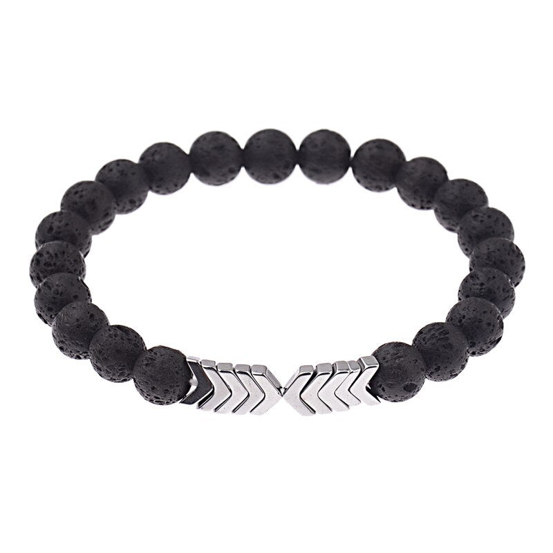 Sacred Arrow Lava Stone Diffuser Bracelet