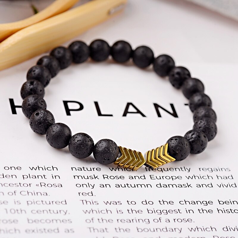 Sacred Arrow Lava Stone Diffuser Bracelet