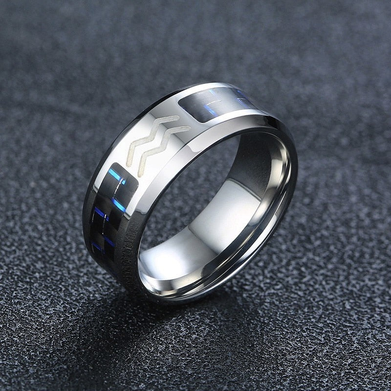Zodiac Stainless Steel Ring
