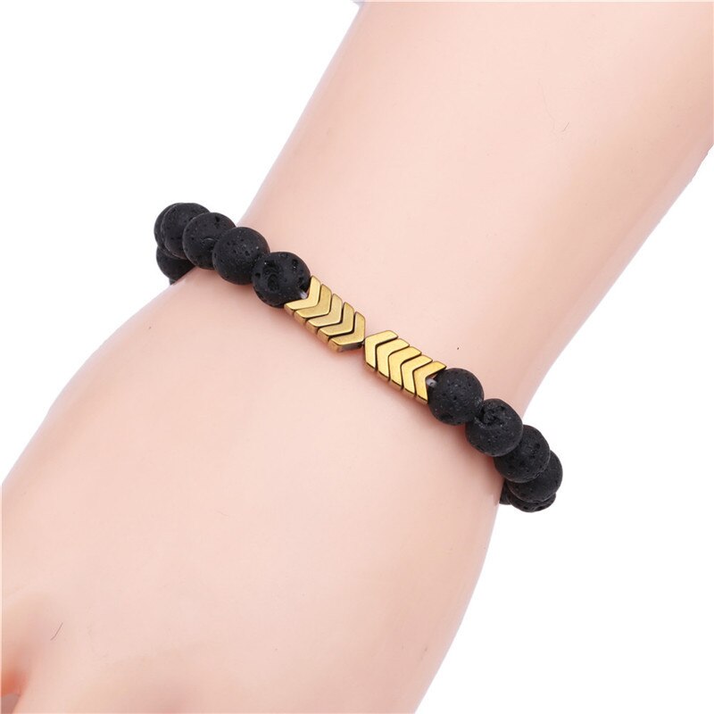 Sacred Arrow Lava Stone Diffuser Bracelet