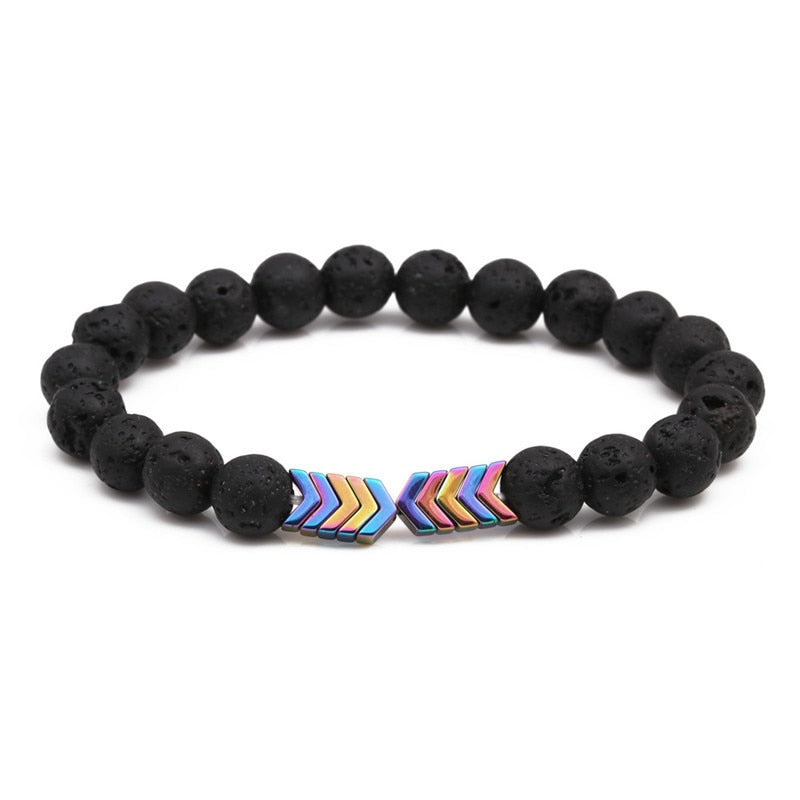 Sacred Arrow Lava Stone Diffuser Bracelet