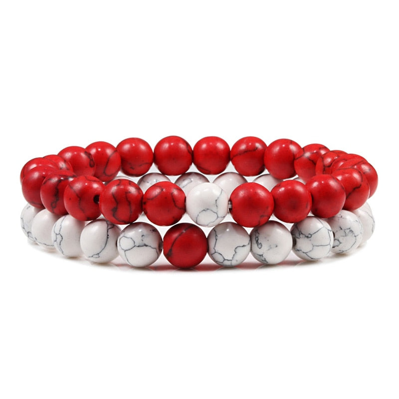 Natural Stone Beaded Bracelet Set