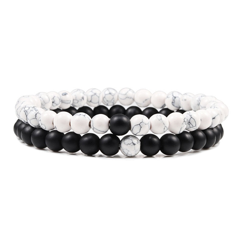 Natural Stone Beaded Bracelet Set