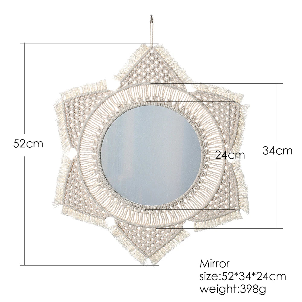 Macrame Wall Mirrors