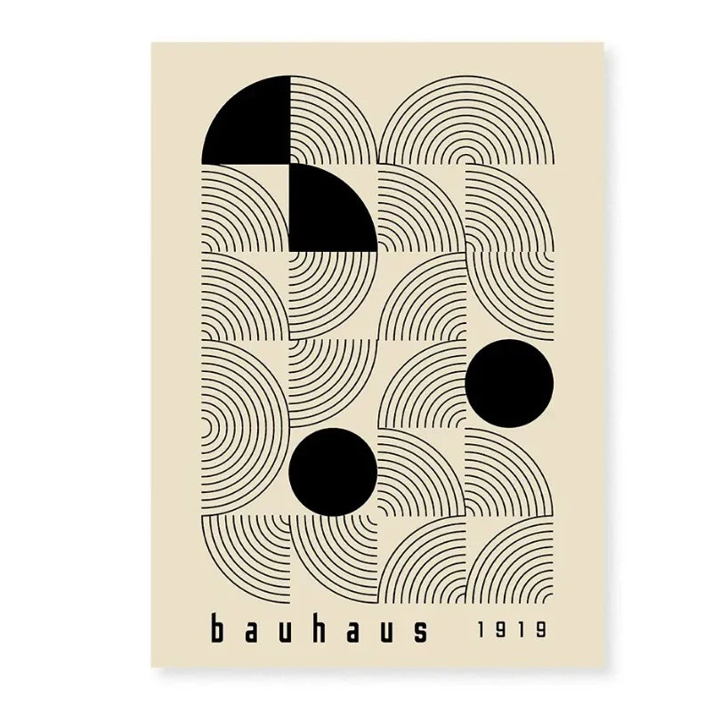 Bauhaus Bohemian Minimalist Wall Art