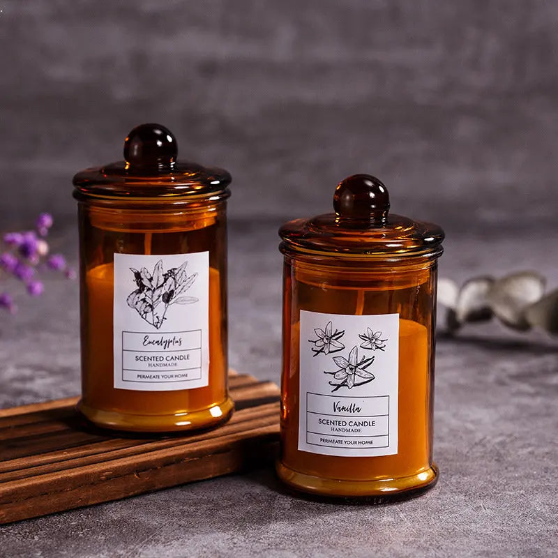 Aromatherapy Vintage Glass Jar Candle