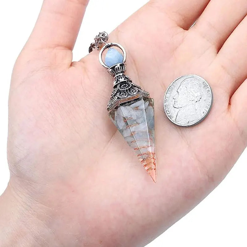 Chakra Healing Stone Crystal Pendulums