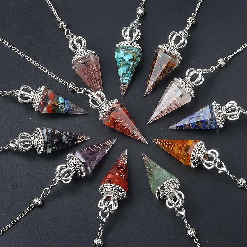 Energy Healing Chakra Orgone Pendulum