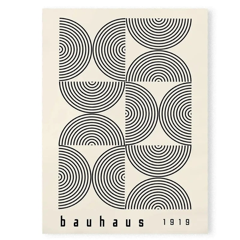 Bauhaus Bohemian Minimalist Wall Art