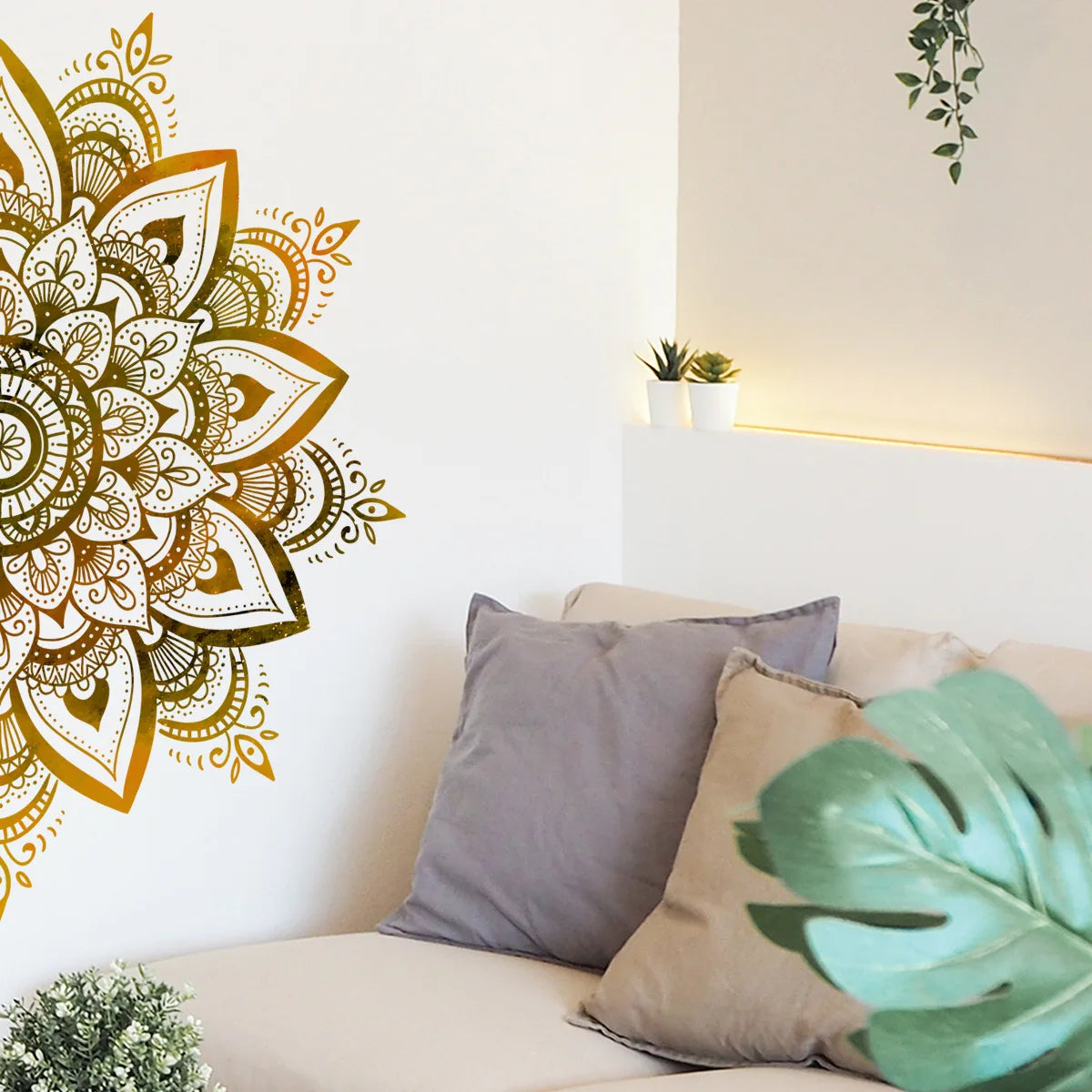 Mandala Lotus Vinyl Wall Stickers