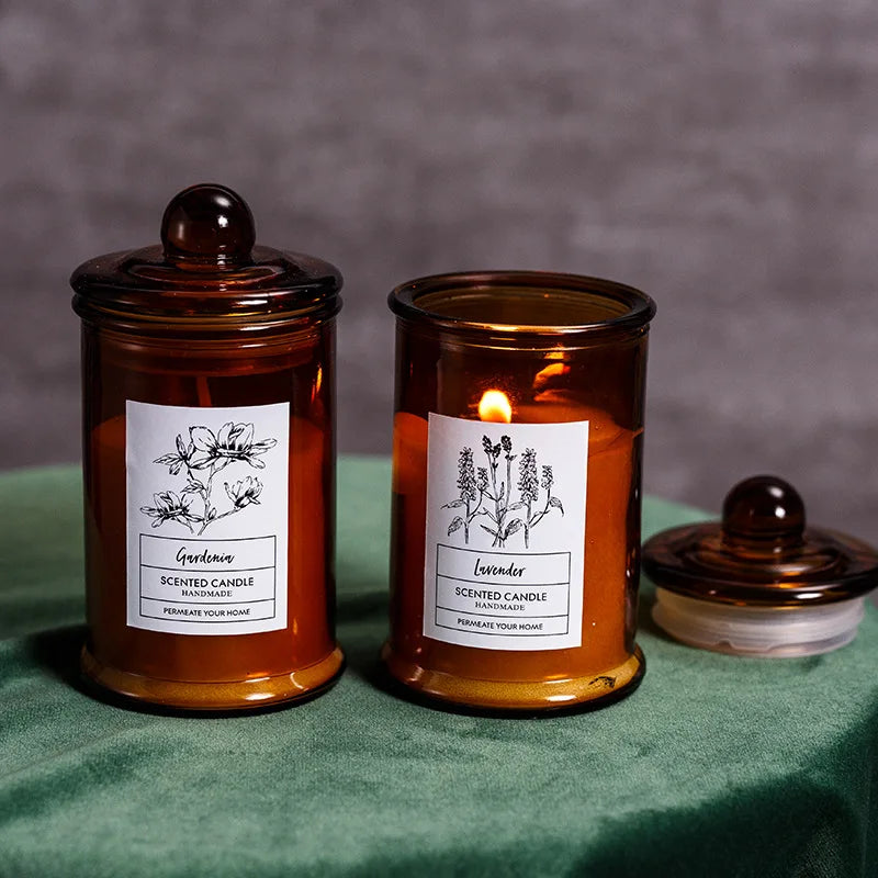 Aromatherapy Vintage Glass Jar Candle
