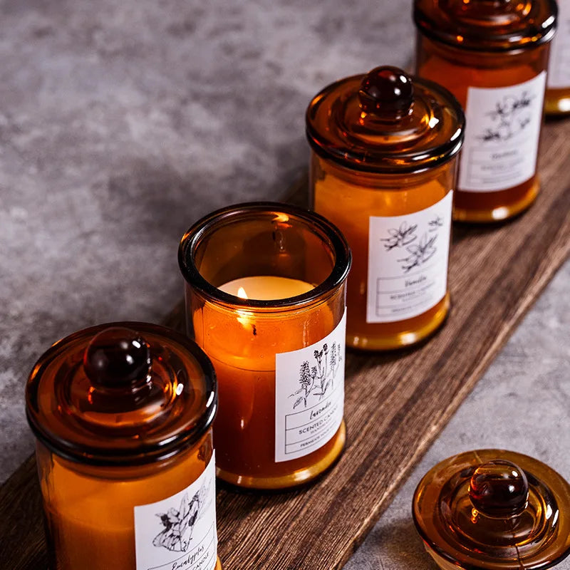 Aromatherapy Vintage Glass Jar Candle