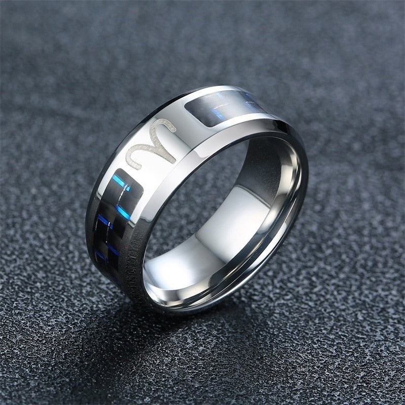 Zodiac Stainless Steel Ring