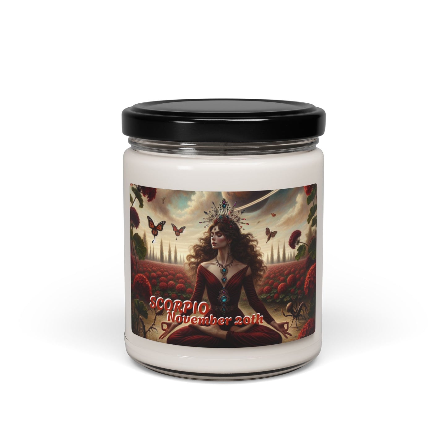 Scorpio Birthdate - Custom Scented Soy Candle, 9oz