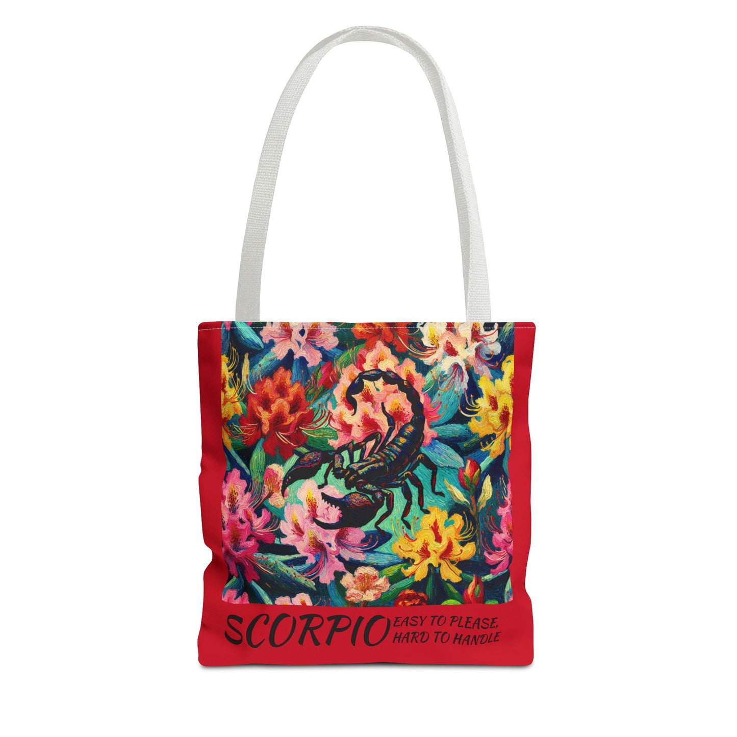 SCORPIO Geranium Art Gifted Yoga Weekender Bag Scorpio Personal Weekender Tote Bag Personal-Tote-Gift Astrology Gifte d for Scorpio Birthday