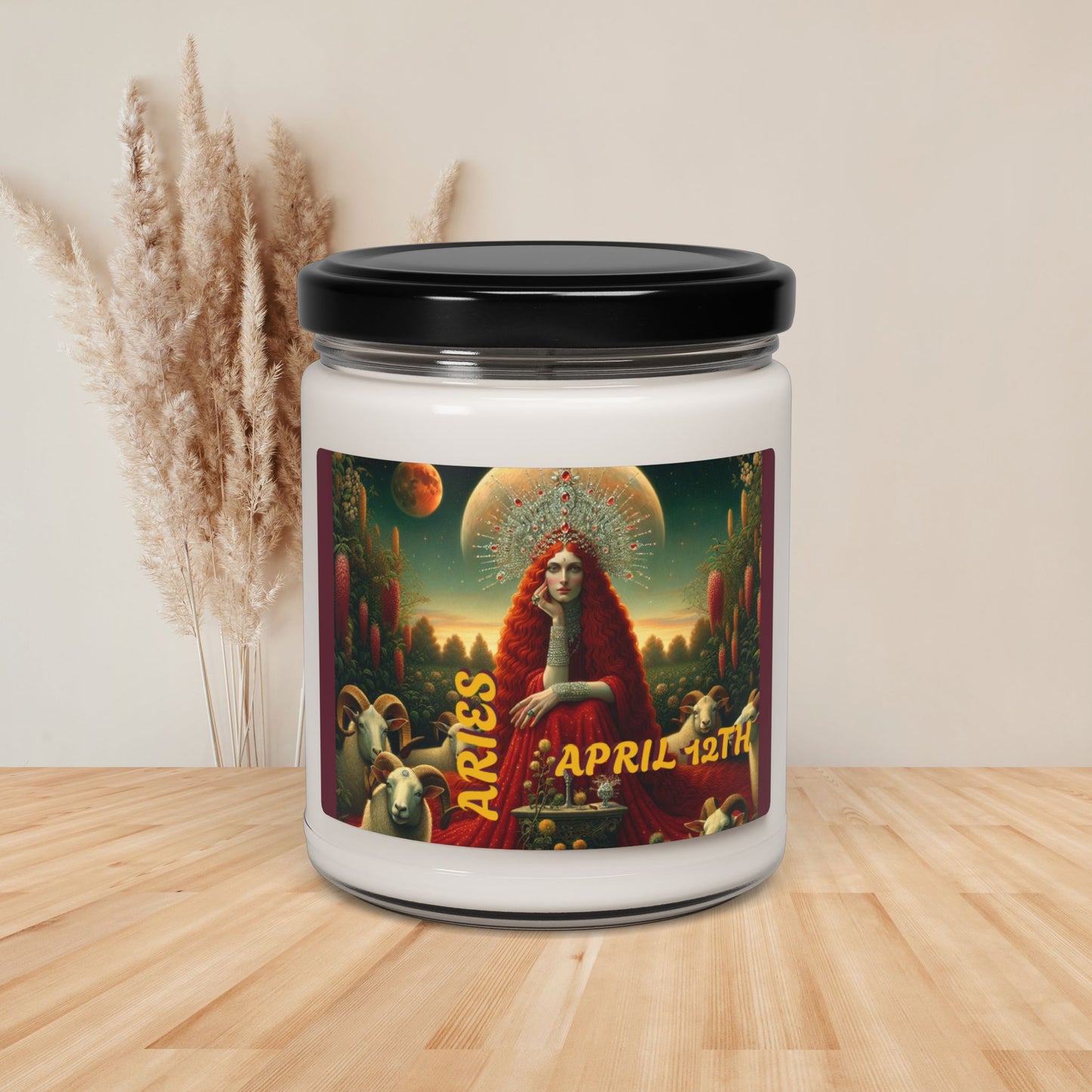 Aries Birthdate - Custom Scented Soy Candle, 9oz