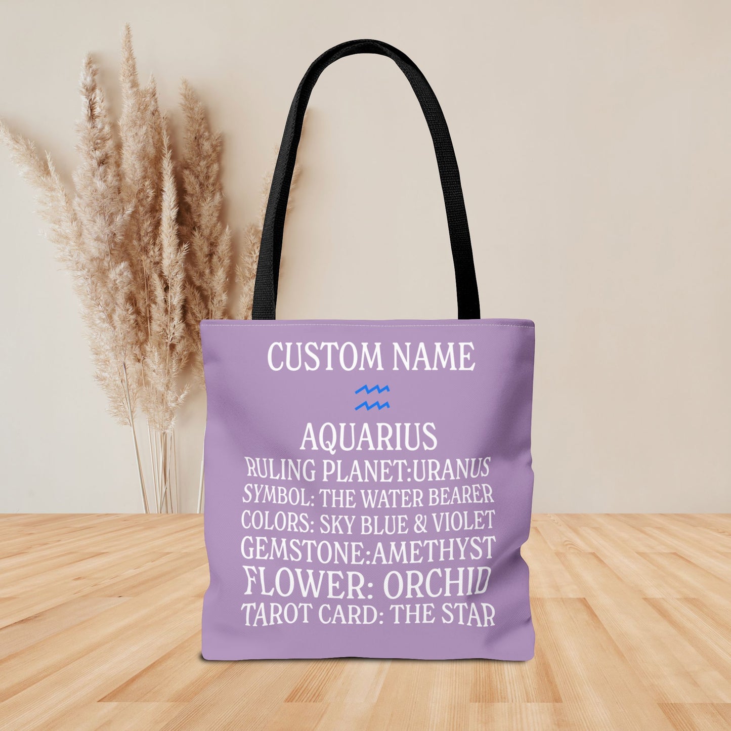 Custom Name Aquarius Tote Bag