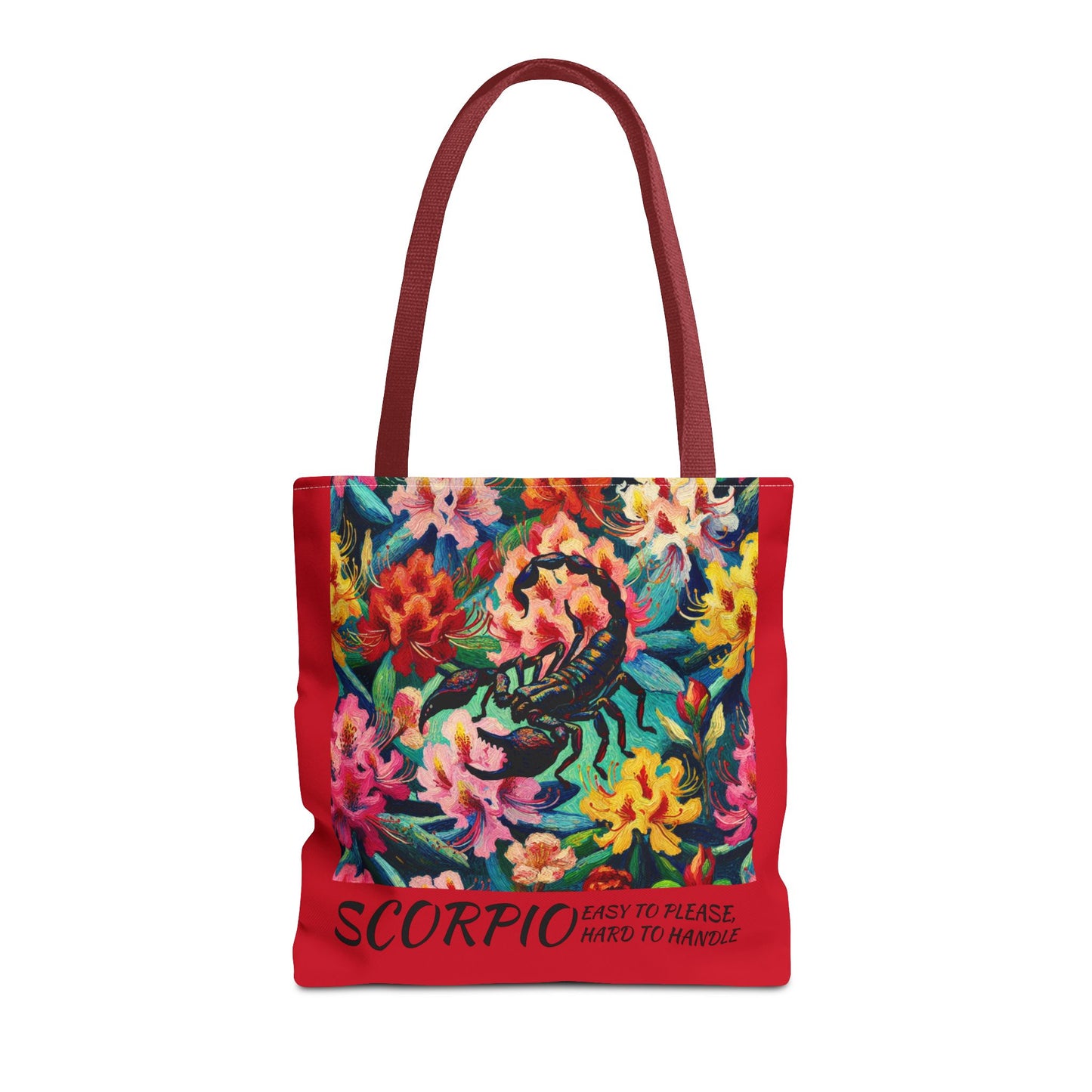 SCORPIO Geranium Art Gifted Yoga Weekender Bag Scorpio Personal Weekender Tote Bag Personal-Tote-Gift Astrology Gifte d for Scorpio Birthday