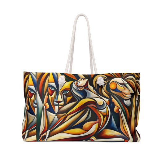 Leo Picasso-Inspired Yoga Weekender Bag