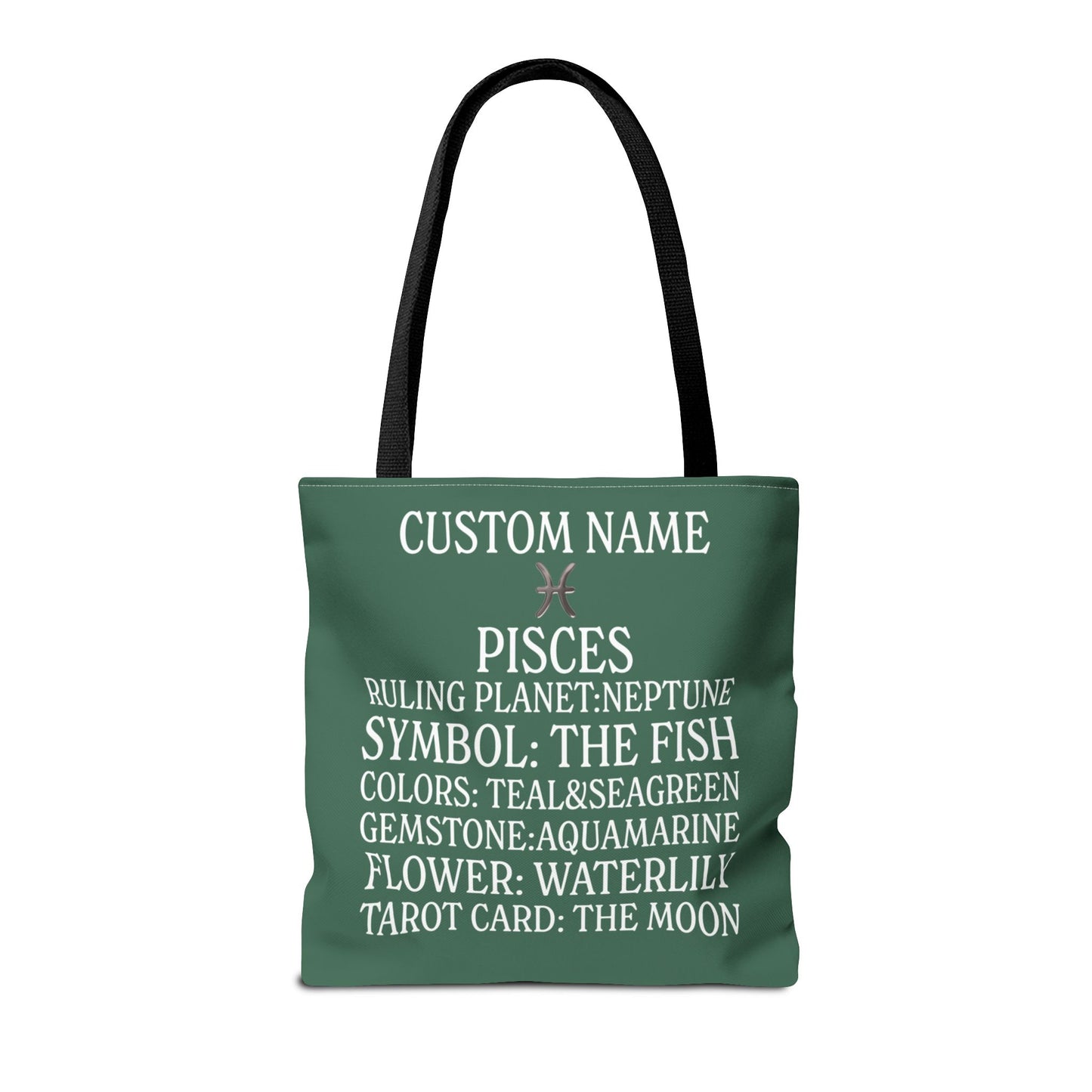 Custom Name Pisces Tote Bag