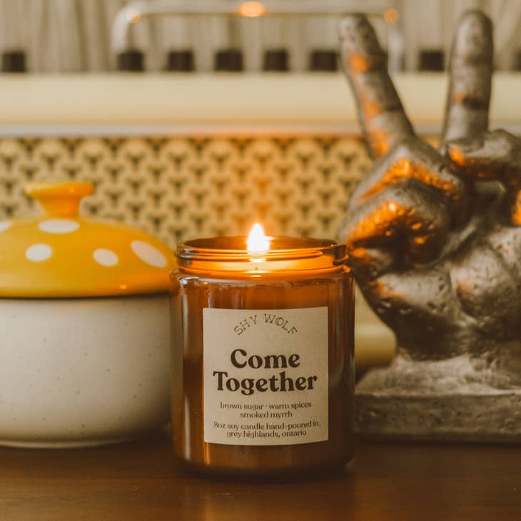 Come Together Beatles Soy Candle - Brown Sugar, Spices