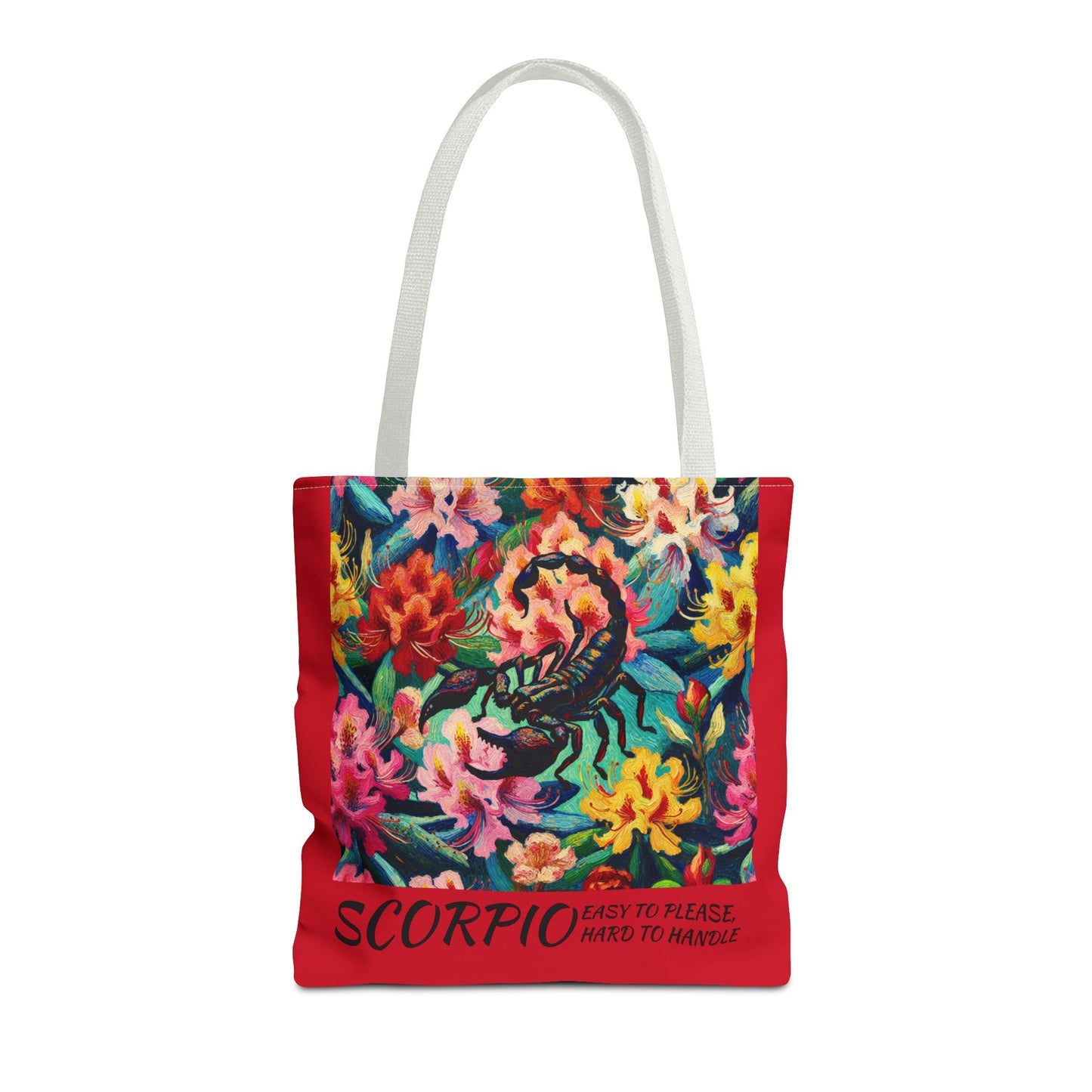 SCORPIO Geranium Art Gifted Yoga Weekender Bag Scorpio Personal Weekender Tote Bag Personal-Tote-Gift Astrology Gifte d for Scorpio Birthday