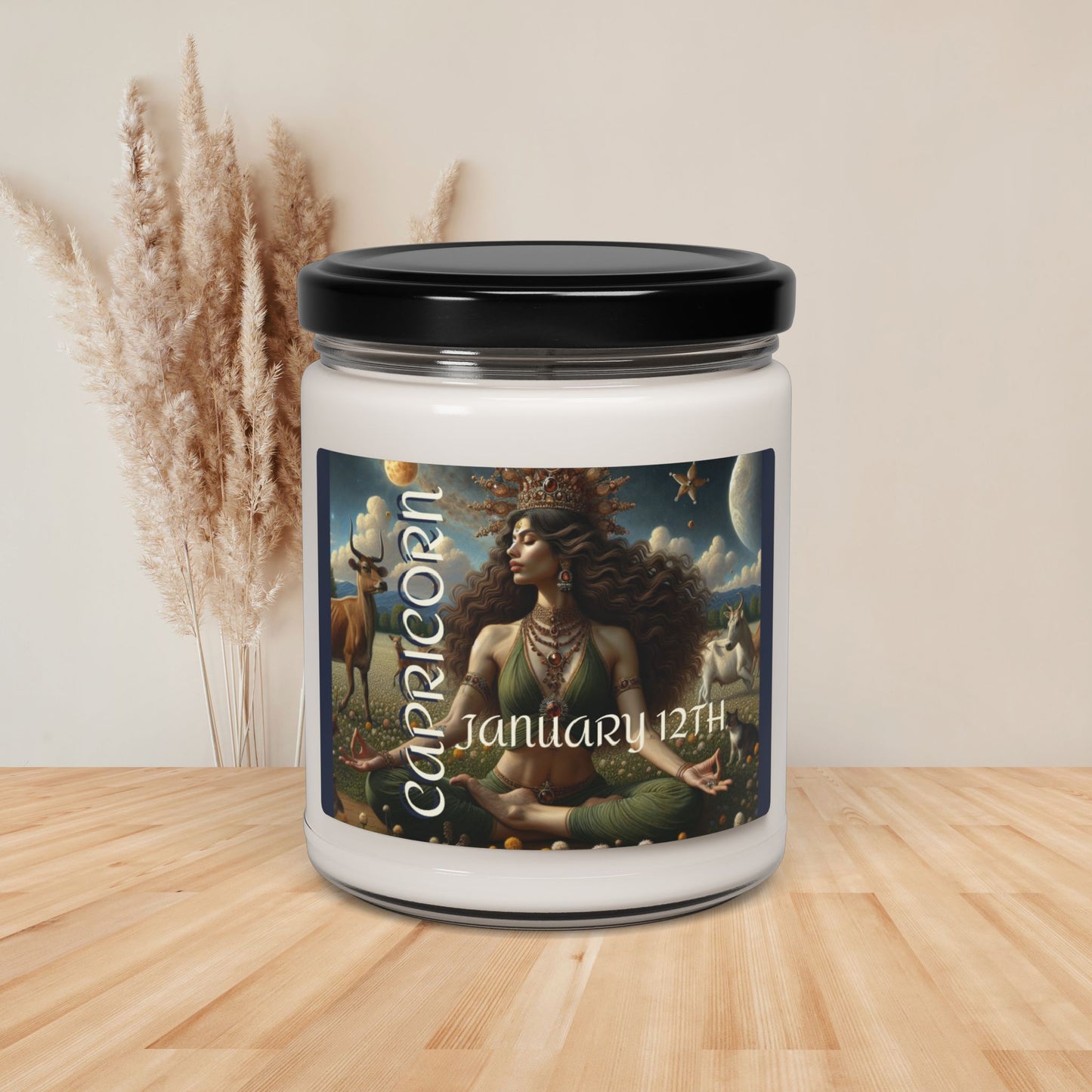 Capricorn Meditation Birthdate -  Custom Scented Soy Candle