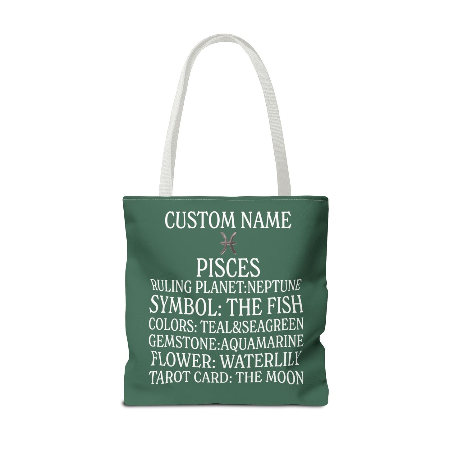 Custom Name Pisces Tote Bag