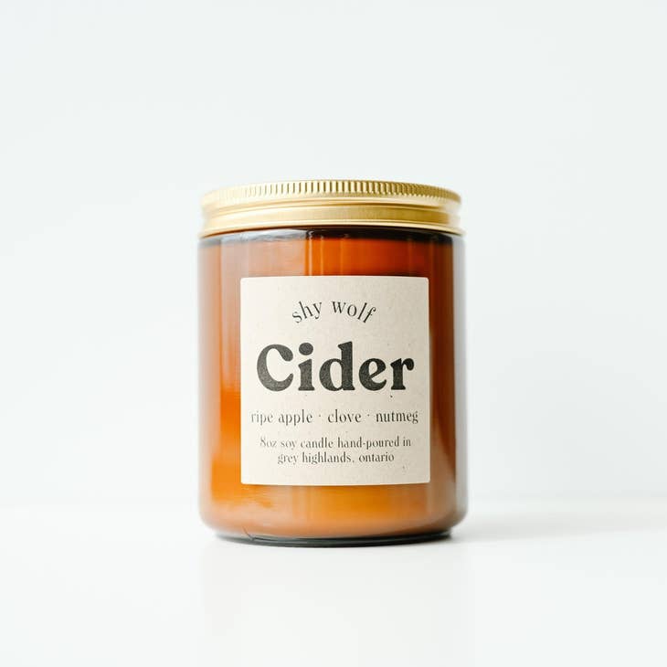 Cider - Apple Scented Soy Candle - Fall Candle