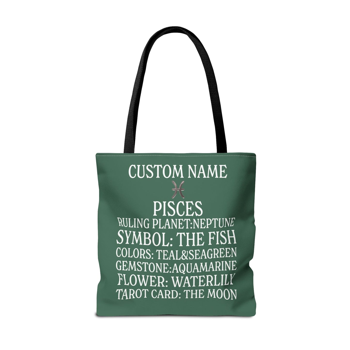 Custom Name Pisces Tote Bag