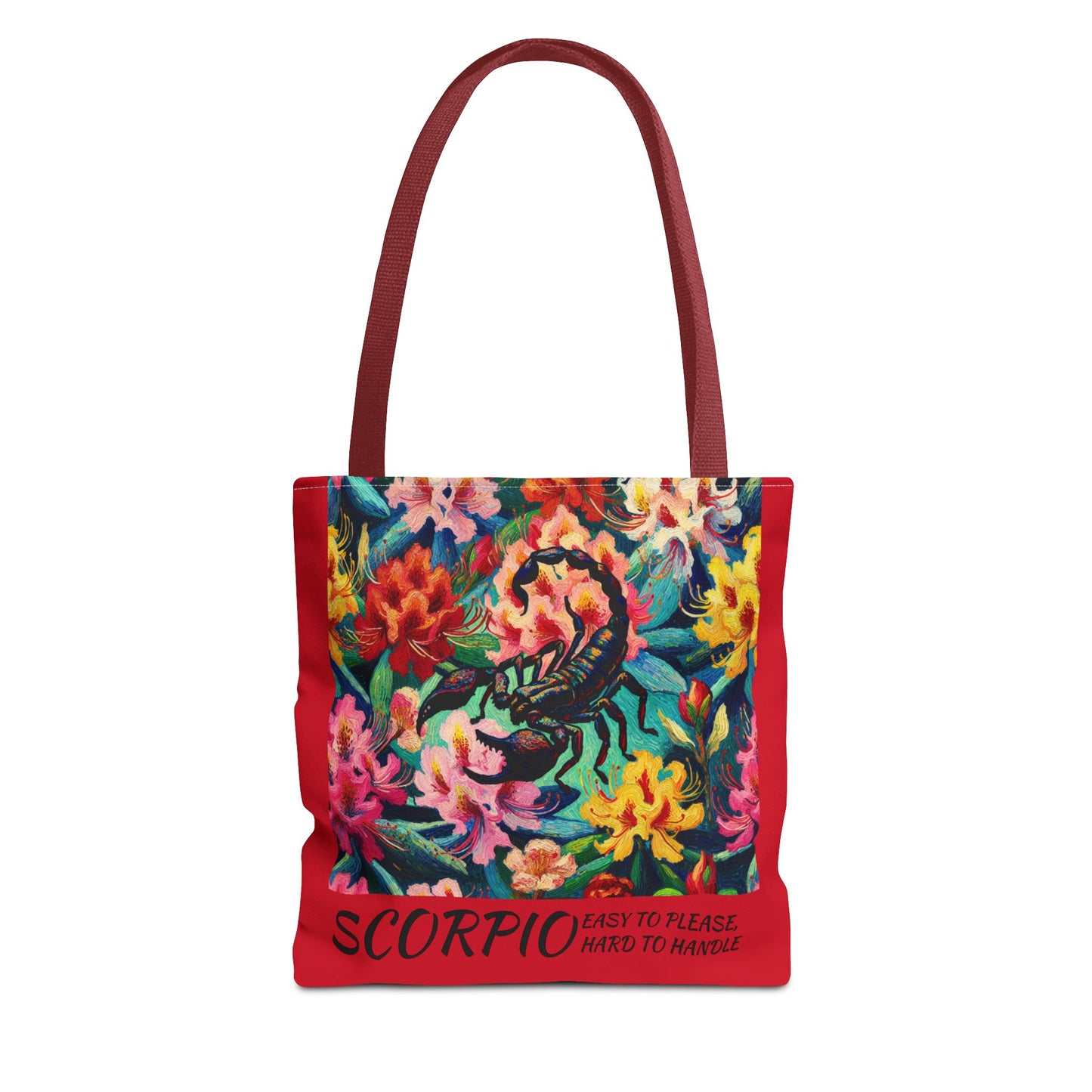 SCORPIO Geranium Art Gifted Yoga Weekender Bag Scorpio Personal Weekender Tote Bag Personal-Tote-Gift Astrology Gifte d for Scorpio Birthday