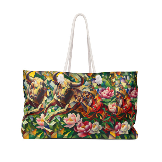 Taurus Picasso-Inspired Yoga Weekender Bag