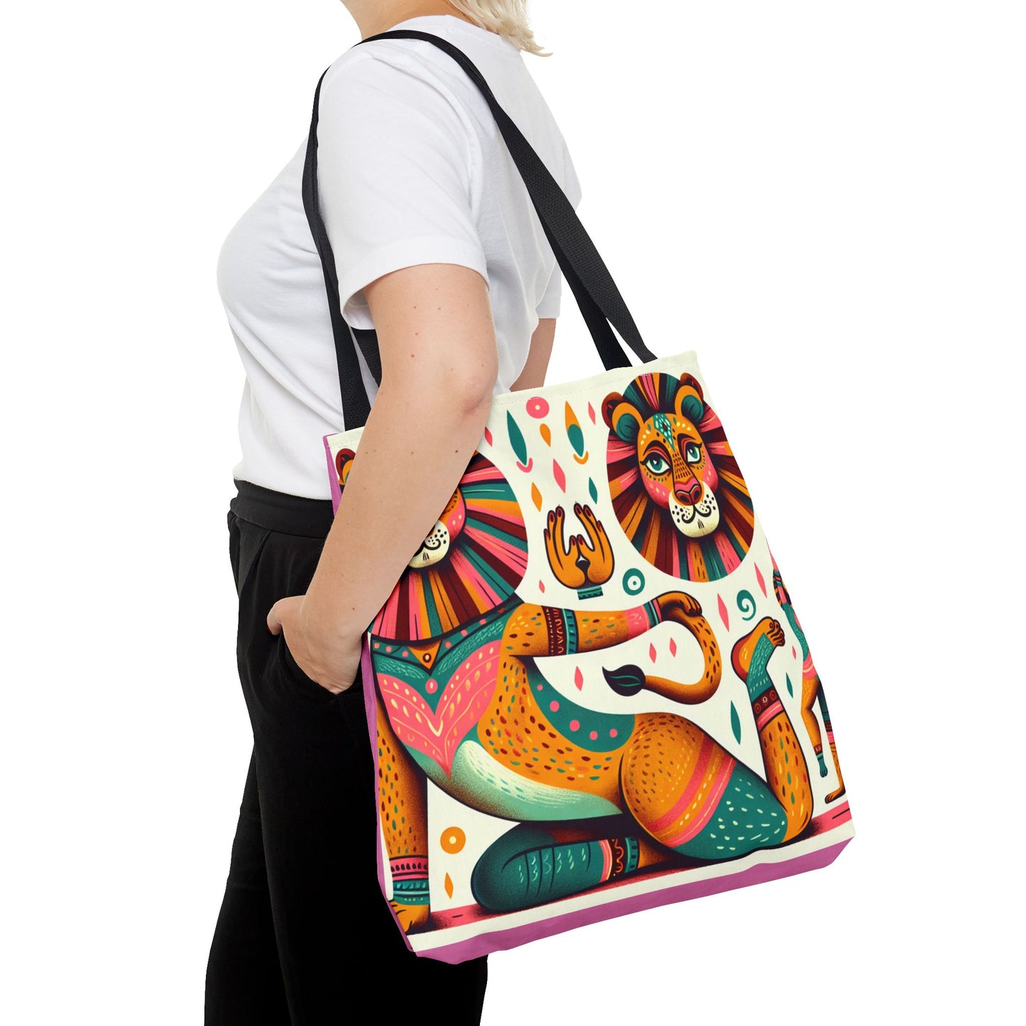 LEO POP ART Artful Art Gifted Yoga Weekender Bag Leo Personal Weekender Tote Bag Personal-Tote-Gift Astrology Gifte d for Leo Birthday