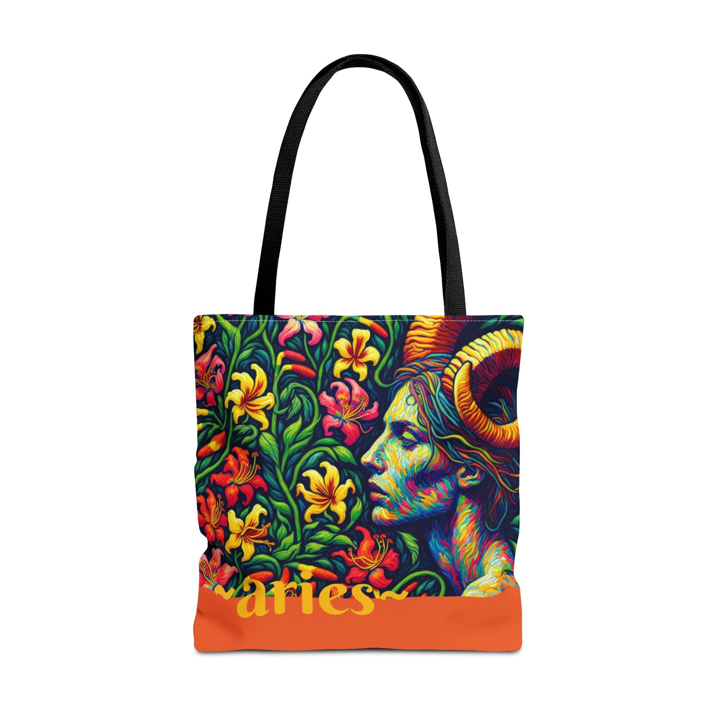 ARIES Artful Art Gifted Yoga Weekender Bag Aries Personal Tote Bag Personal-Tote-Gift Astrology Gifte d for Aries Birthday Tote Bag