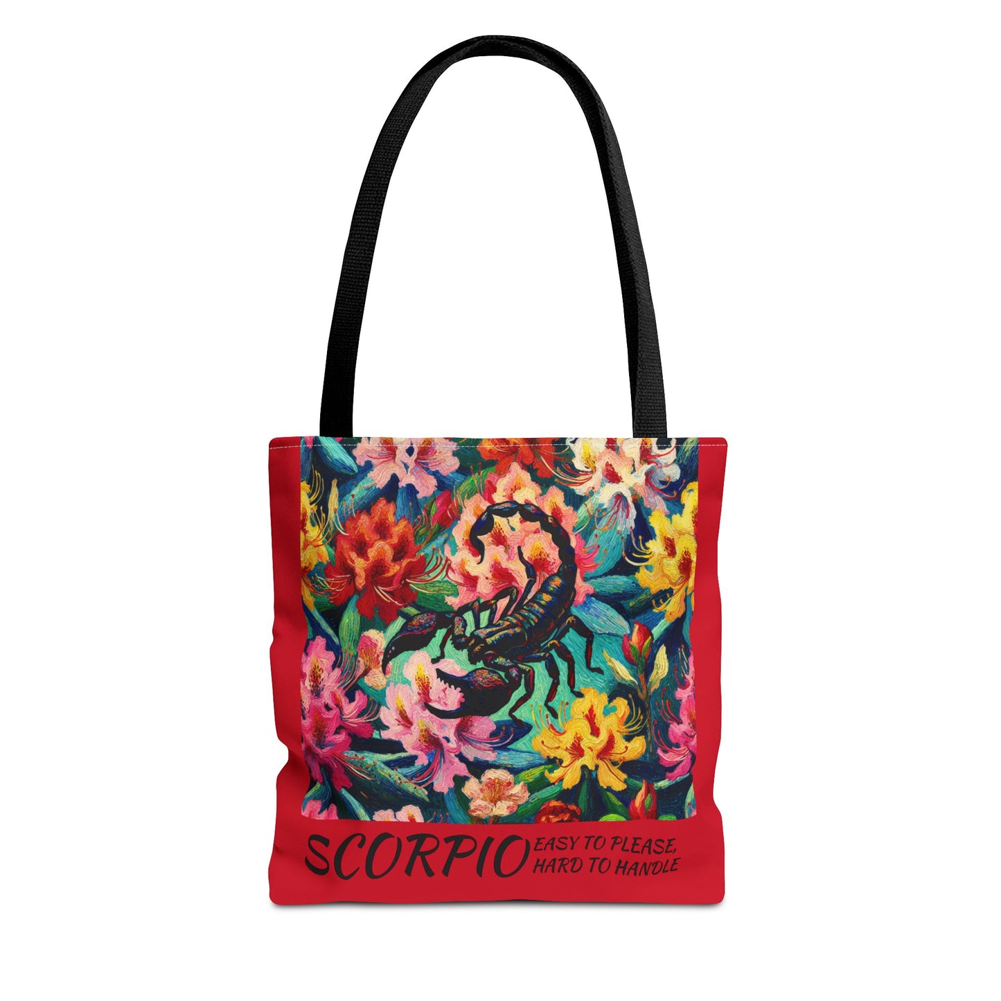 SCORPIO Geranium Art Gifted Yoga Weekender Bag Scorpio Personal Weekender Tote Bag Personal-Tote-Gift Astrology Gifte d for Scorpio Birthday