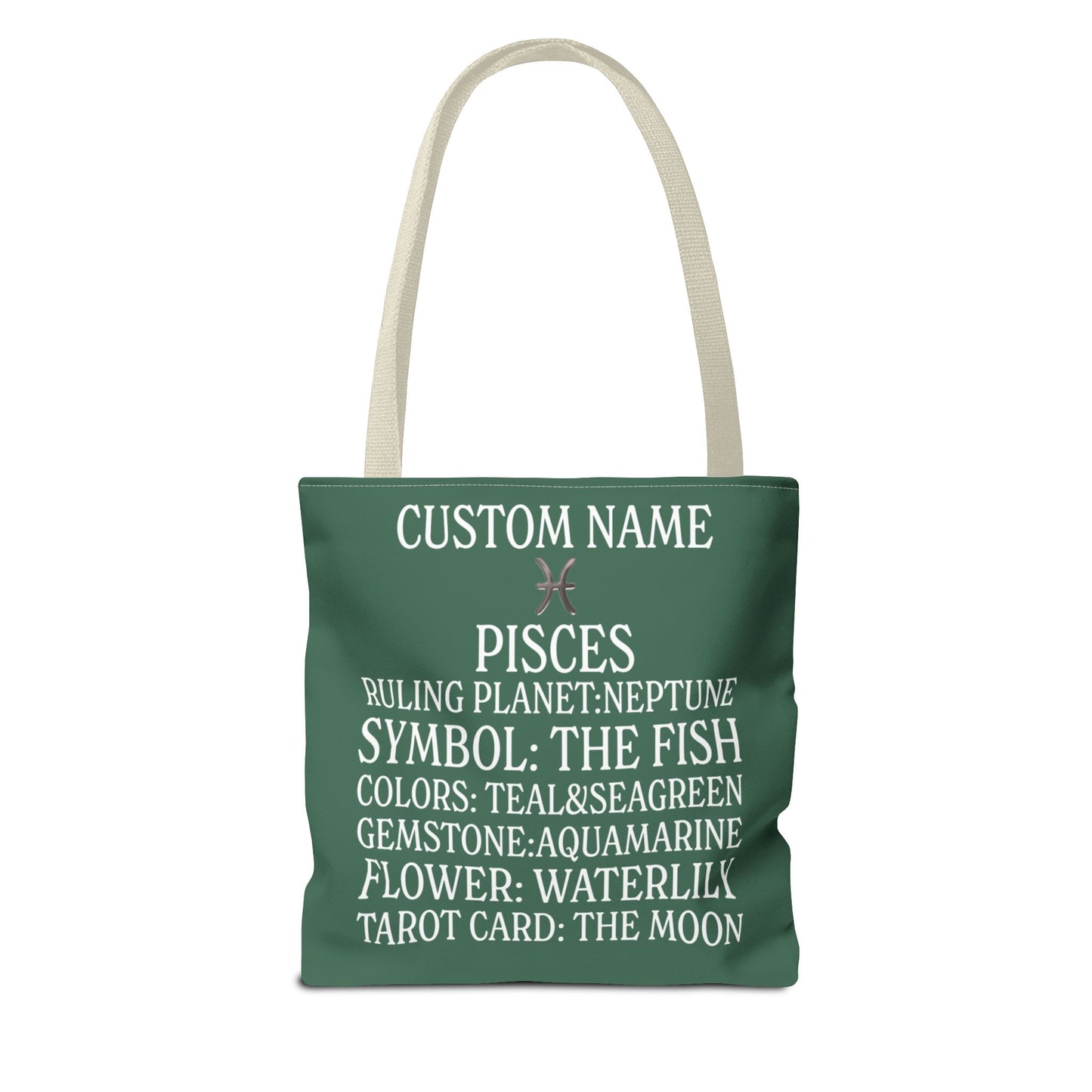 Custom Name Pisces Tote Bag