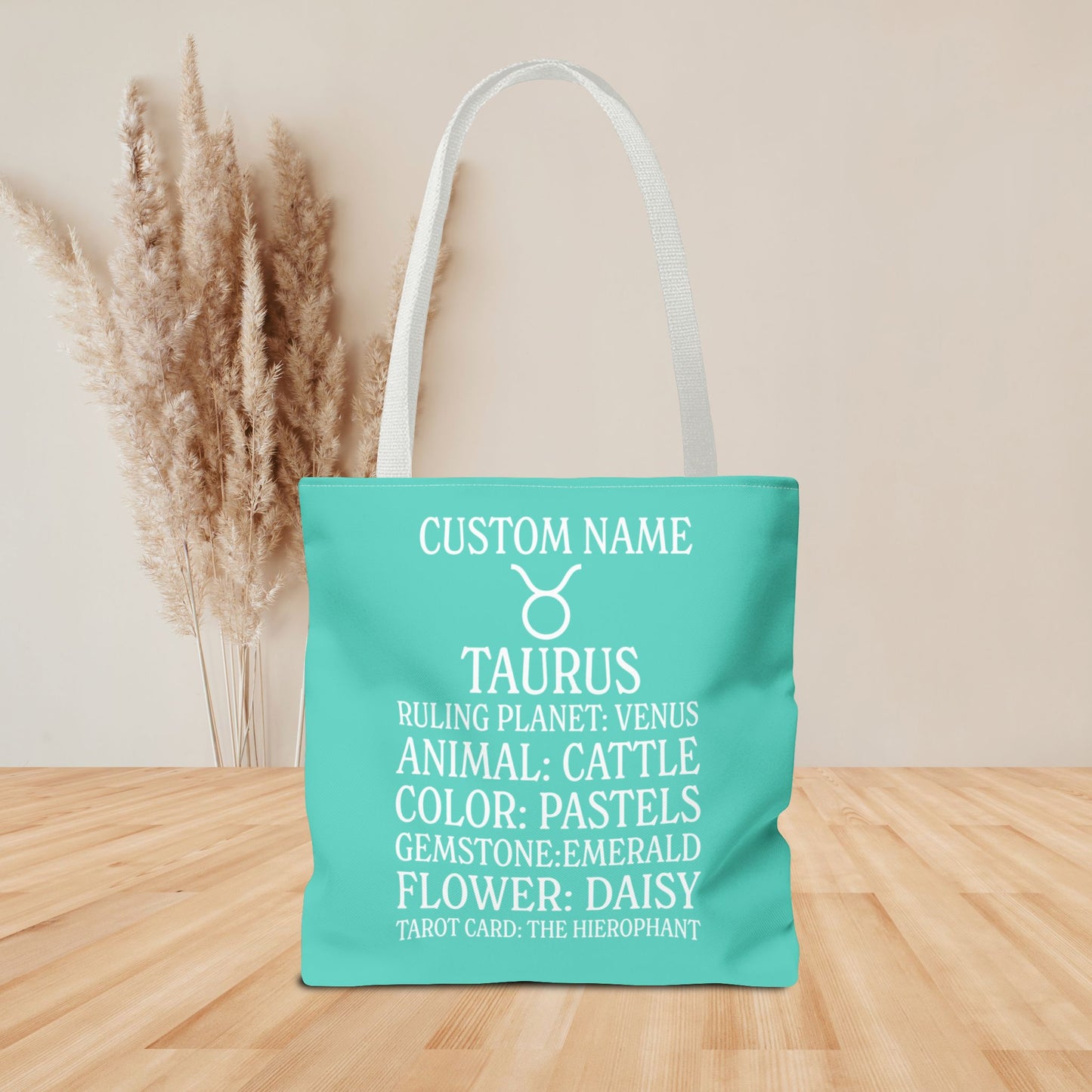 Custom Name TAURUS Tote Bag