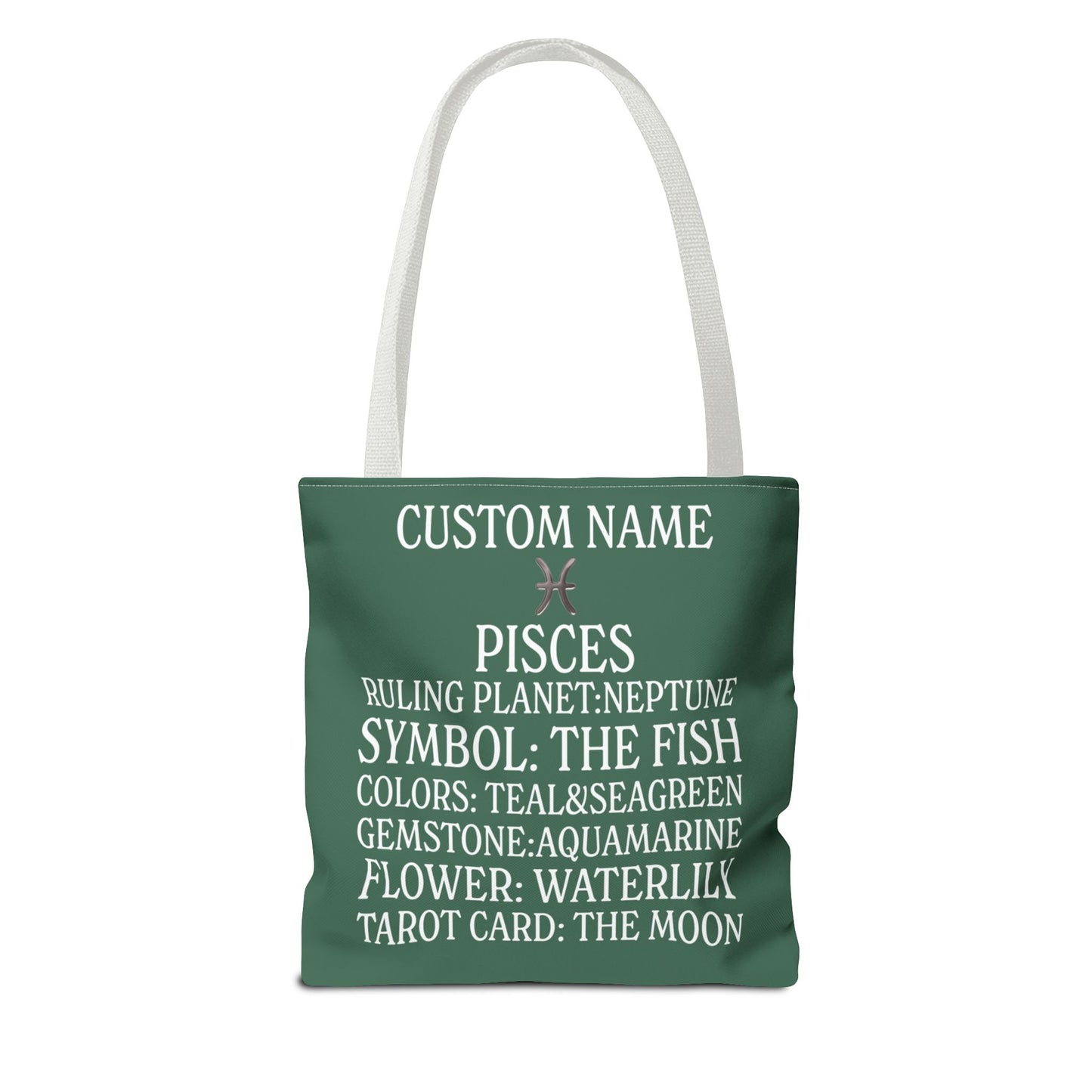 Custom Name Pisces Tote Bag