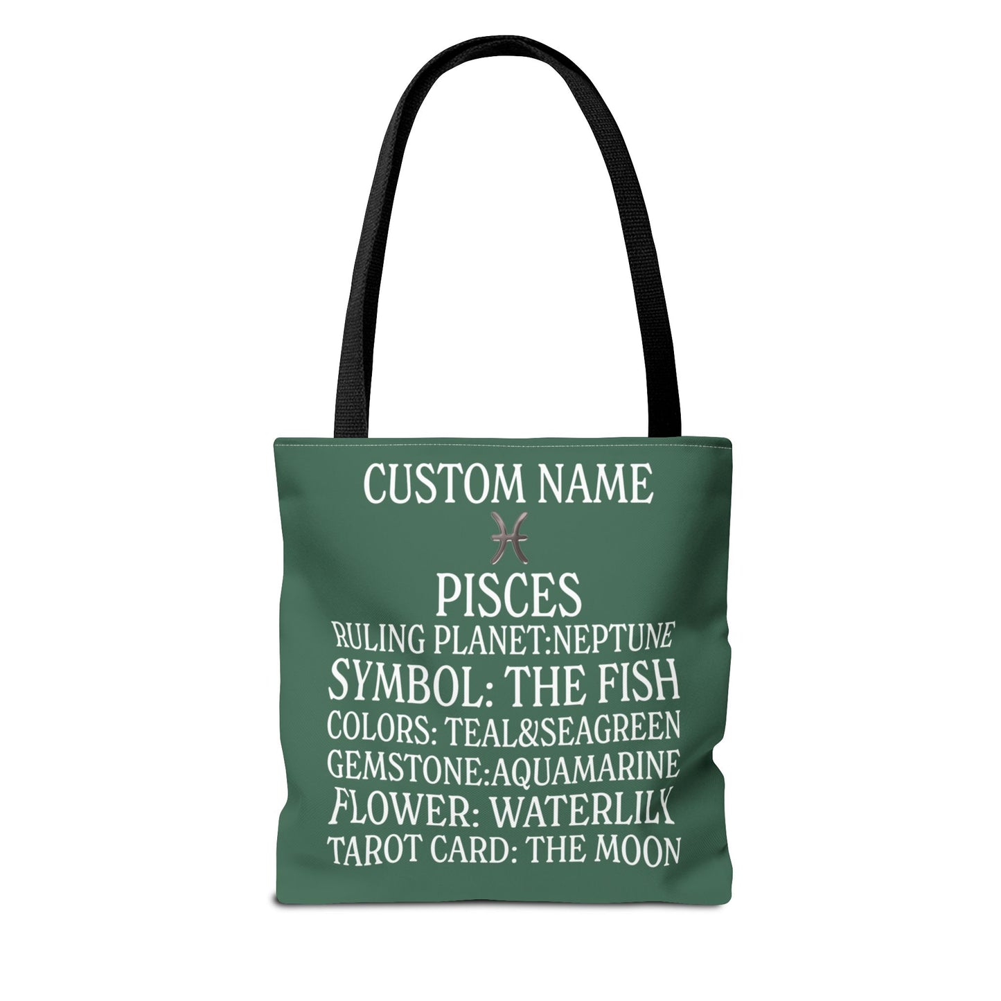 Custom Name Pisces Tote Bag